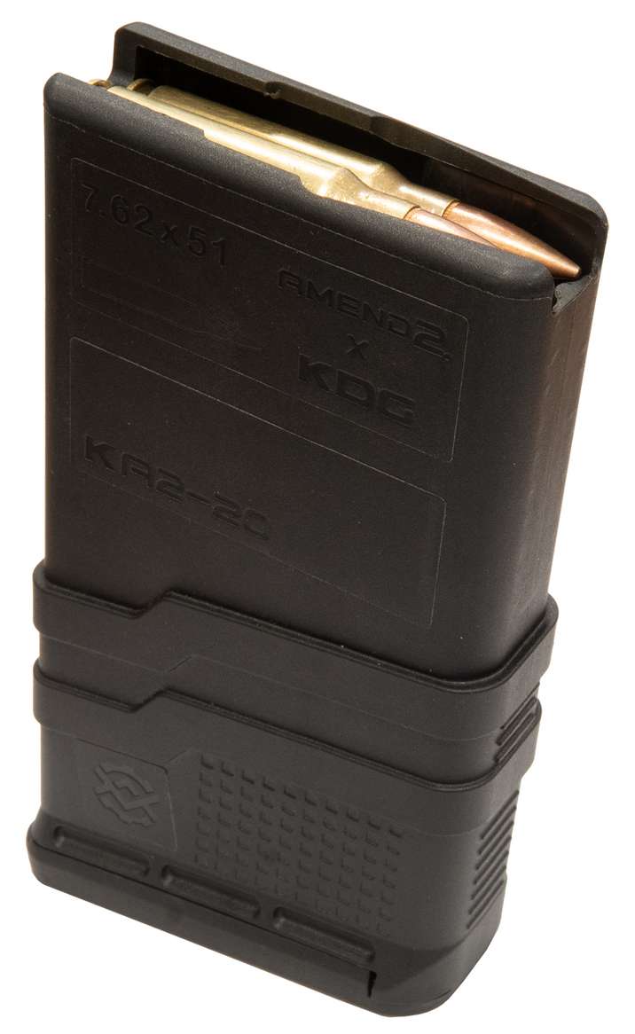 Amend2 Kinetic Development Group Mod-3 Scar 17 Rifle Magazine Black 7.62...
