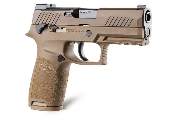 Sig SAUER P320-M18 9mm 3.9in 10rd Coyote Tan Pistol 320CA-9-M18-MS-CA - Sig Sauer - 9mm