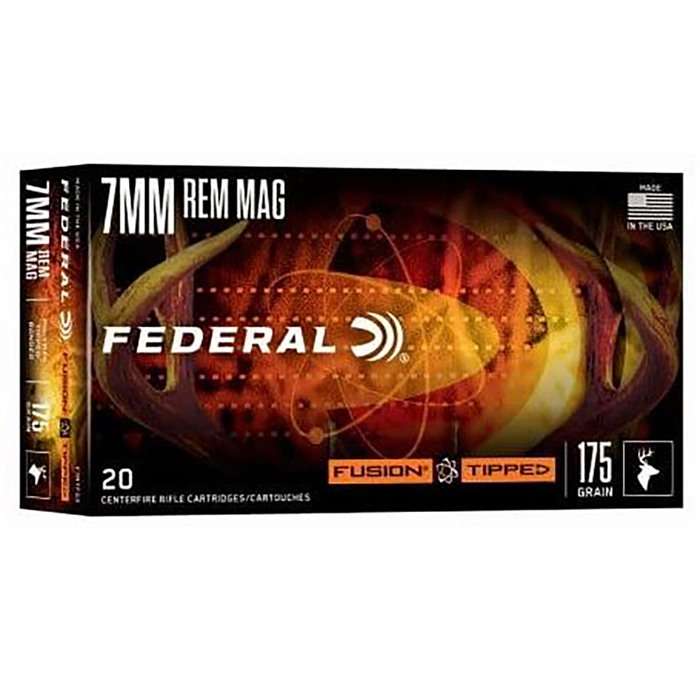 Federal Fusion Tipped Rifle Ammunition 7mm Rem Mag - Federal Premium Ammunition - BONDED SOFT POINT