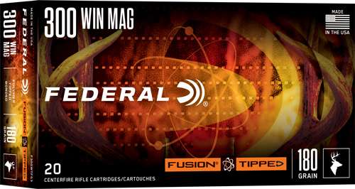 Federal F300WTFS3 Fusion 300 Win Mag 180gr Bonded Soft Point 20 Rounds - Federal Premium Ammunition - BONDED SOFT POINT
