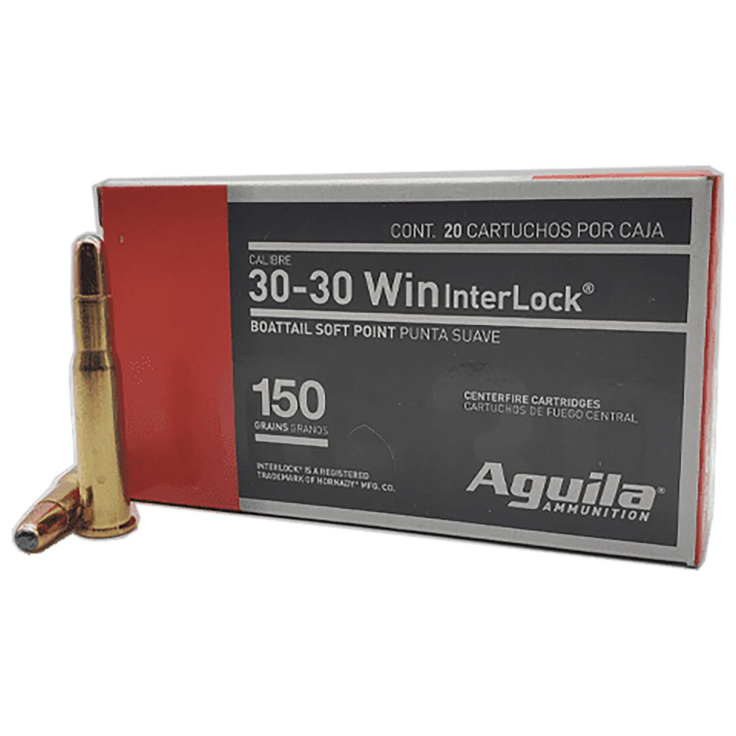 Aguila 80801AG .30-30 Win 150gr InterLock BTSP 20 Rounds