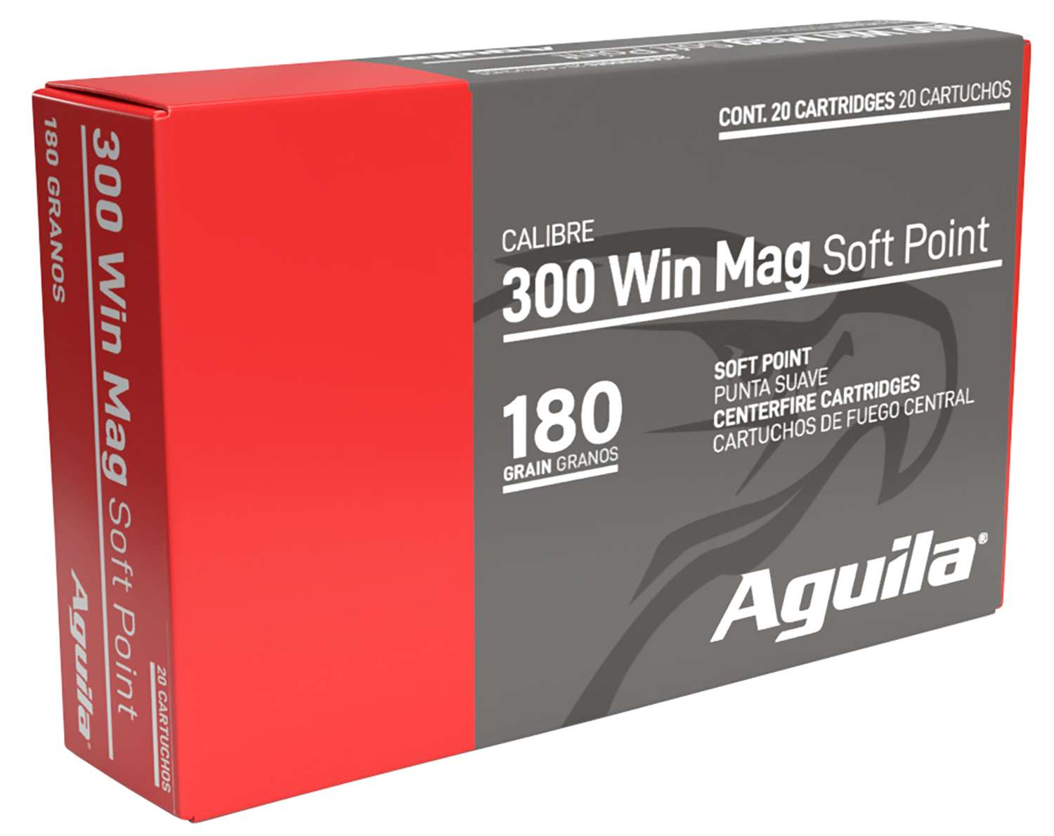 Aguila 82044AG .300 Win Mag 180gr InterLock BTSP Ammo 20 Rounds