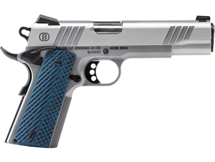 Bersa B19117050SMBL B1911 Full Size Frame 45 ACP 8+1 5" Stainless...