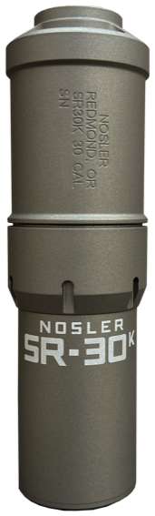 Nosler 90666 SR-30K Suppressor, 7.2oz, 5.834", 21dB Reduction, Black