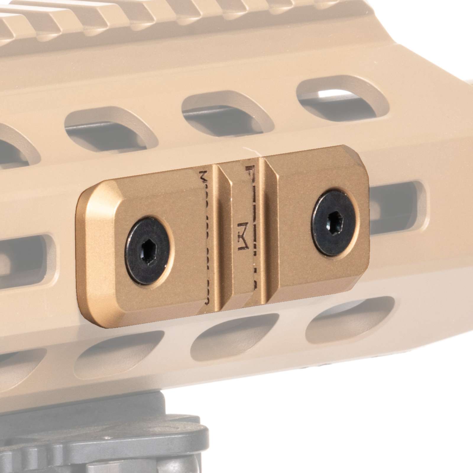 Reptilia LLC 100280 Low Profile M-Lok Rail Mount FDE 7075-T6 Aluminum