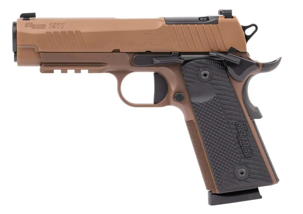 Sig 1911 XCarry 45ACP 4.25" Barrel XRAY-3 Sights, G10 Coyote Grips, 8RD Magazines - Sig Sauer - 45 ACP