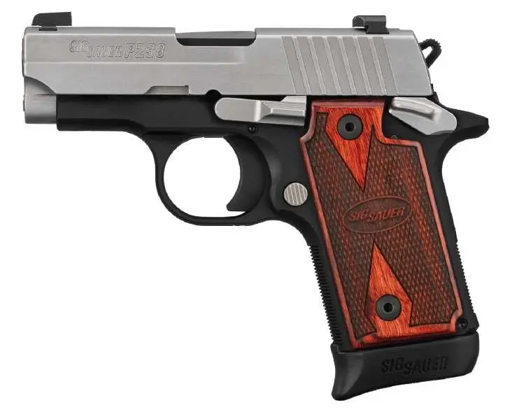 Sig SAUER P238 Two-Tone 380 ACP 2.7in 6rd/7rd Mags Pistol 238-380-TXR3 - Sig Sauer - 380 ACP