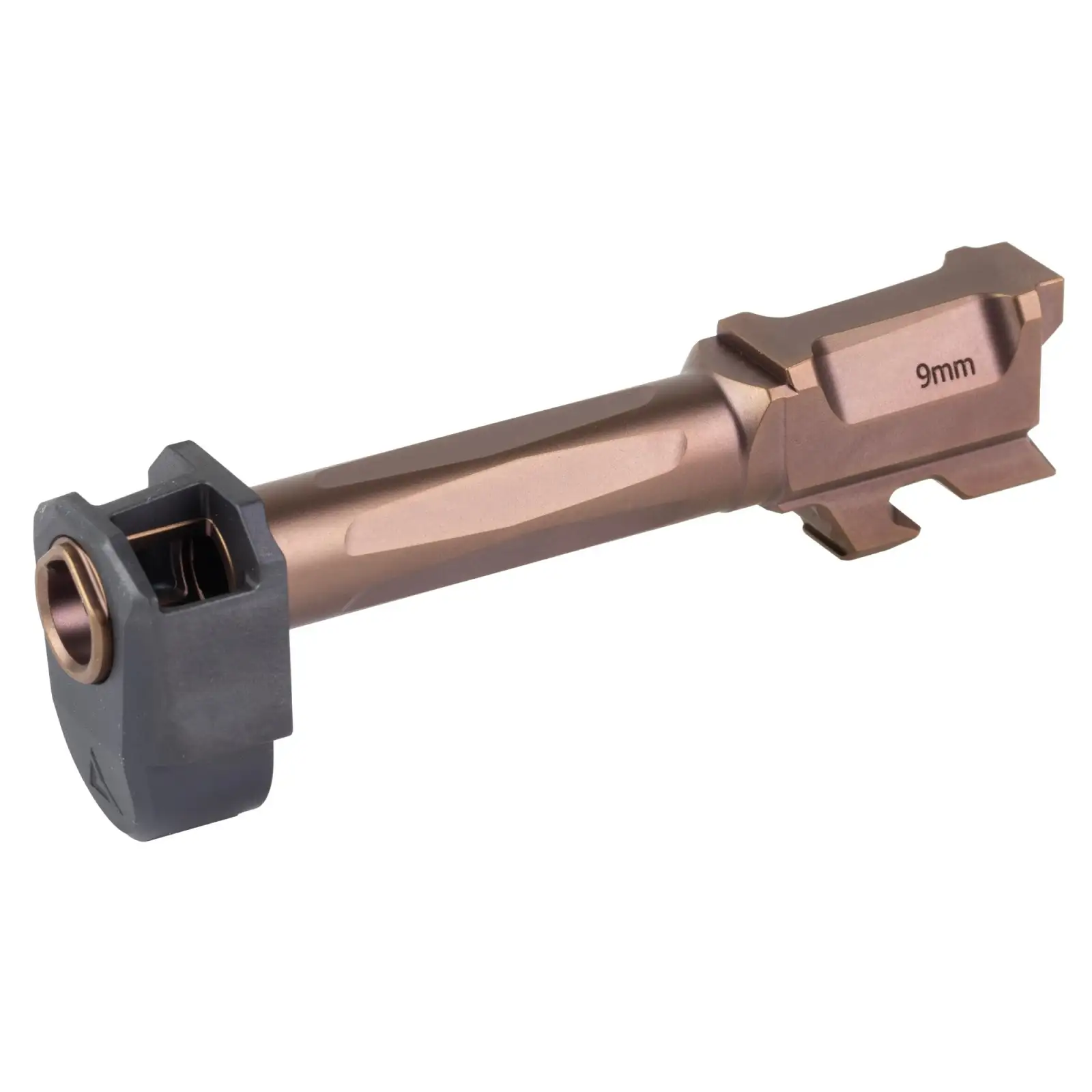 Radian Afterburner and Ramjet Micro Compensator and Ported Handgun Barrel for Glock G43 Bronze