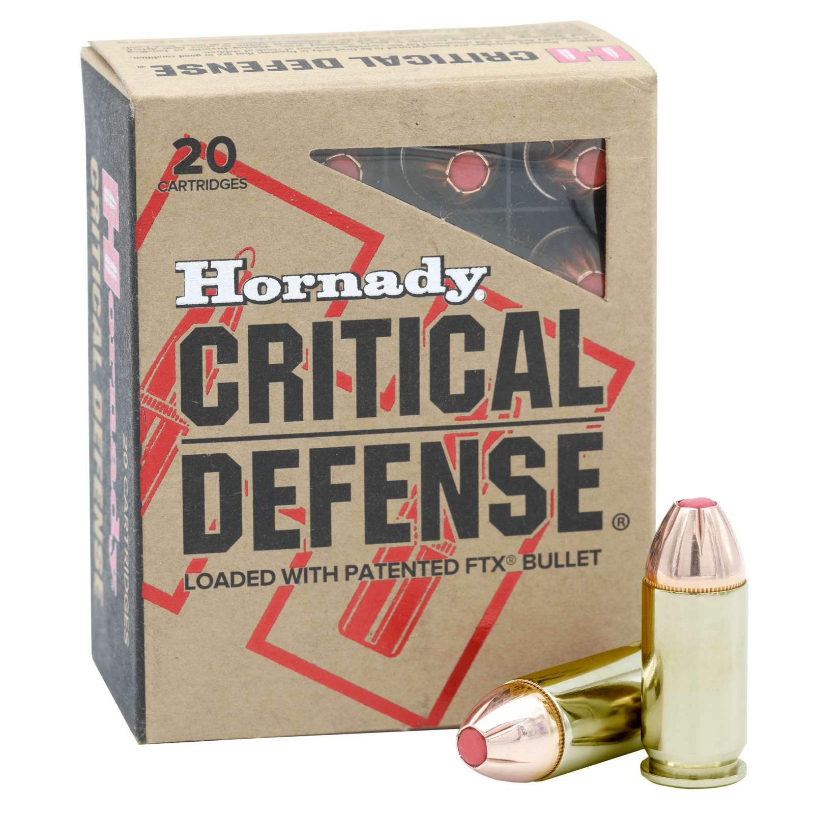 Hornady 90923 Critical Defense .45 ACP+P 185 Gr FTX 20/Box