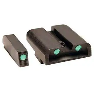 TruGlo Tritium Handgun Sight Set Glock Low TG231G1 - Brightest Tritium Night Sights, CNC-Machined Steel - GSM Outdoors - STEEL