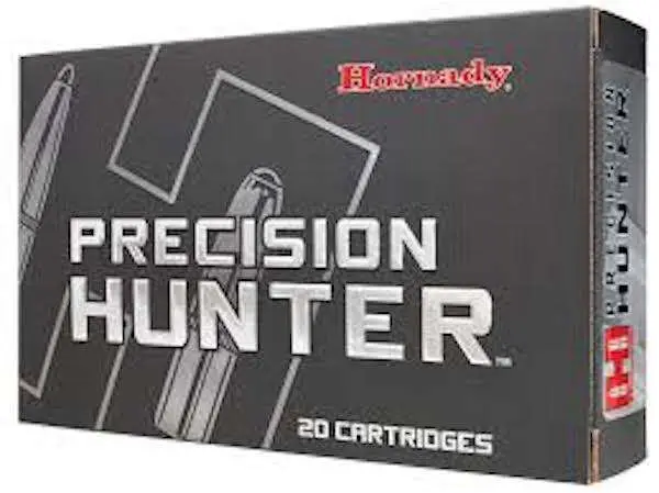 Hornady 82222 Precision Hunter 338 Win Mag 230 gr ELD-X 20 Per Box/ 10 Cs - Cartridge: 338 Winchester Magnum - Bullet: 230 gr ELD-X - SD: .288 - BC: .616 (G1) .310 (G7) - Hornady - EXTREMELY LOW DRAG-EXPANDING