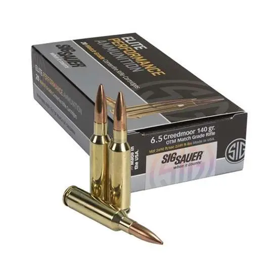 Sig Sauer Elite Match Rifle Ammunition 6.5mm Creed - Sig Sauer - OPEN TIP MATCH