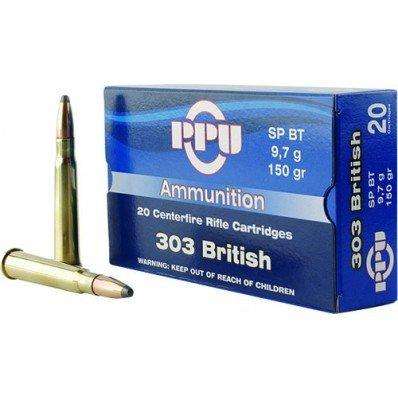 Prvi Partizan .303 British 150Gr SPBT Ammo - 20 Rounds Box PP303S1 PPUAM30