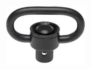 Troy Ind SMOUSSQ00BT00 SSQD Swivel 1" Push Button Black Stainless Steel