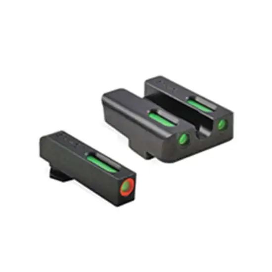 TruGlo TFX Pro Glock Low Set Green Rear Orange Front Sight - Truglo - STEEL