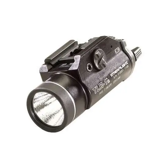 Streamlight 69210 TLR-1S Weapon Light w/Strobe Handgun 300 Lumens Output White LED Rail/Picatinny Mount Aluminum - Streamlight - 300 LUMENS