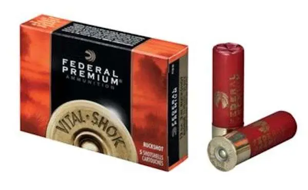 Federal P158 4B 12 Gauge 3 in #4 Buckshot 41 Pellets 5 Per Box