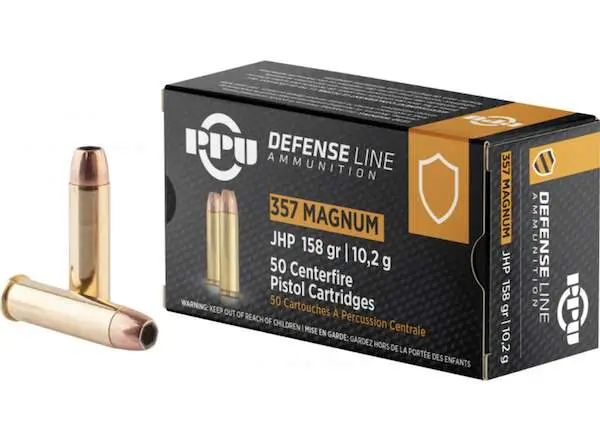 Prvi Partizan PPD357 .357 Mag 158gr JHP Defense Ammo 50 Rounds