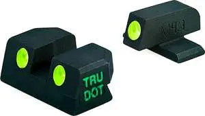Meprolight USA 101103101 Tru-Dot Sight Set Green Tritium Front & Rear...