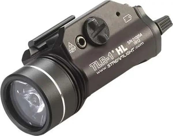 Streamlight 69260 TLR-1 HL Weapon Light 1000 Lumens Output White LED Light Rail Grip Clamp Mount Black Anodized - Streamlight - 1,000 LUMENS