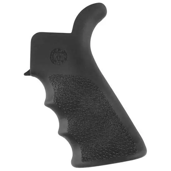 Hogue 15020 OverMolded Beavertail Black Rubber Grip with Finger Grooves - Hogue - OVERMOLDED