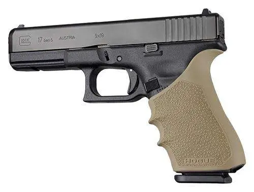 Hogue 17023 Glock HandAll Beavertail Grip Sleeve: Superior Rubber, Gen 1/2/5, Flat Dark Earth - Hogue