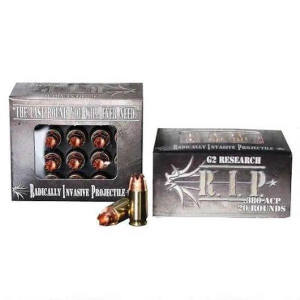G2 Research RIP 380 ACP 62gr Hollow Point Ammo
