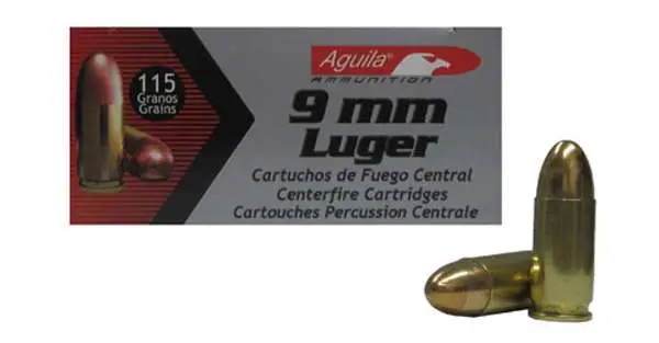 Aguila 1E097704 Target & Range Handgun 9mm Luger 115 gr FMJ 50 Per Box/ 20 Cs