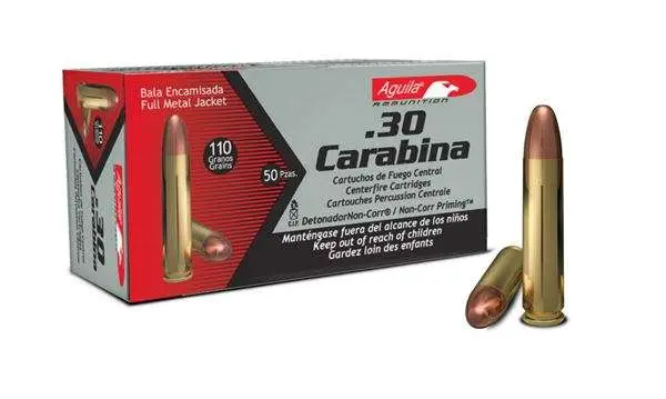 Aguila 1E302110 .30 Carbine 110gr FMJ 50 Rounds Box - AGUILA AMMUNITION - 30 Carbine