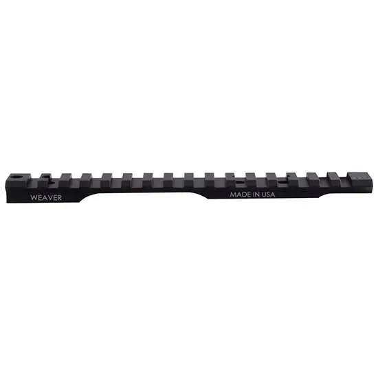 Weaver 99502 Remington 700 Long Action Tactical Base, 6061 T6 Aluminum, 1-Piece Extended, 20 MOA Multi-Slot, Matte Black Anodized - Weaver - MULTI-SLOT BASE