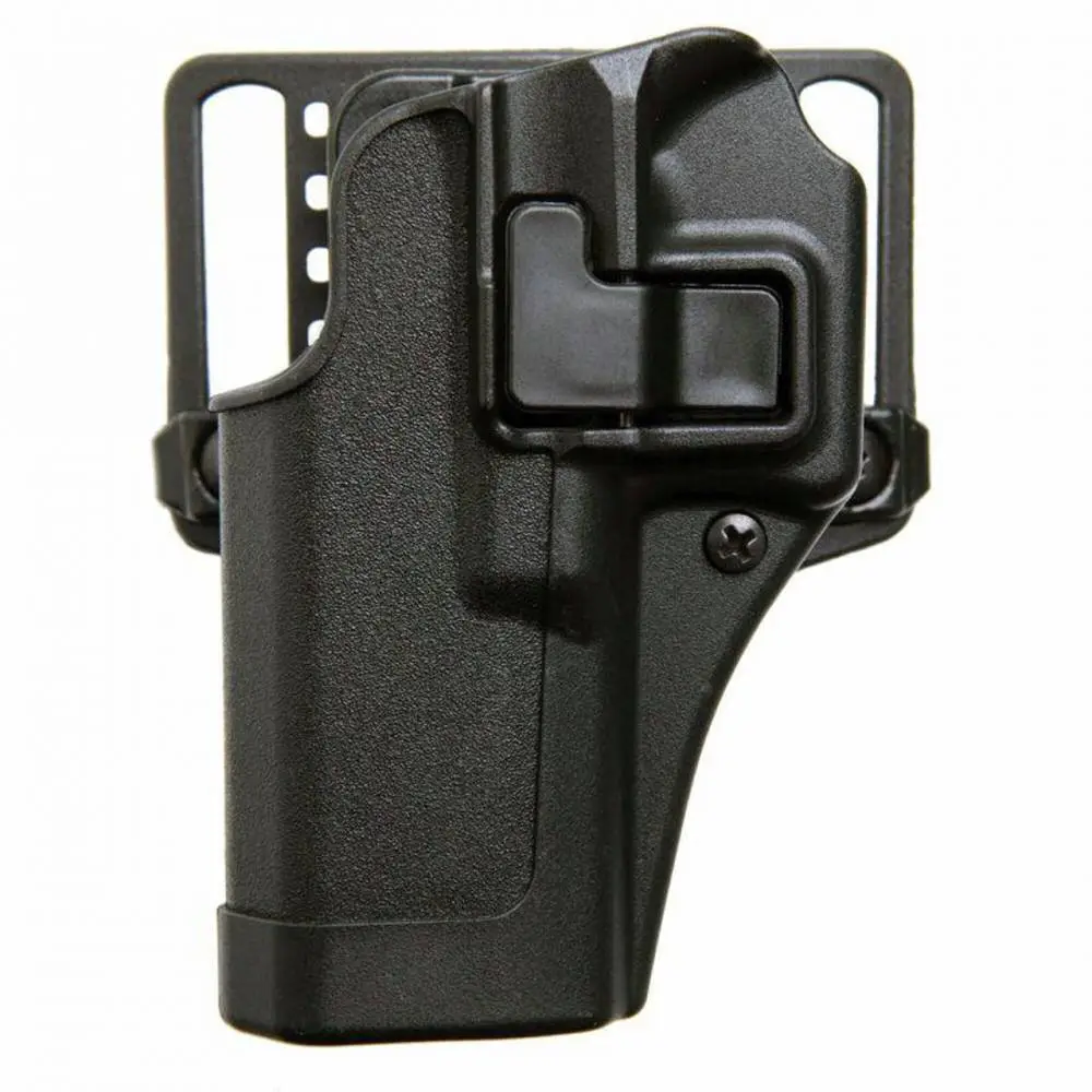 Blackhawk SERPA CQC Glock 43 Right Hand Holster, Matte Black, Smooth Draw, Secure Auto Lock Release, Versatile Carry Options