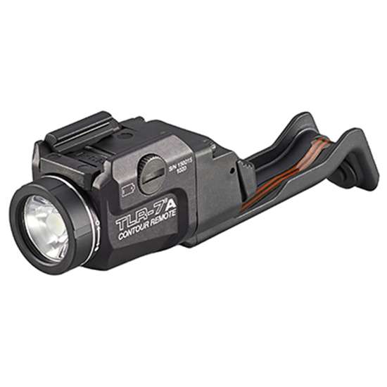 Streamlight TLR-7 A Weapon Light w/Contour Remote for Glock Gen4-5 140/500 Lumens Output White LED Light 131 Meters Beam Rail Grip Clamp Mount Aluminum - Streamlight - 500 LUMENS