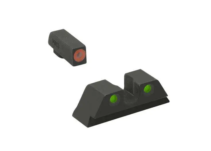 Mepro Light 0402203131 Hyper-Bright Sights Orange Front/Green Rear - Meprolight - STEEL