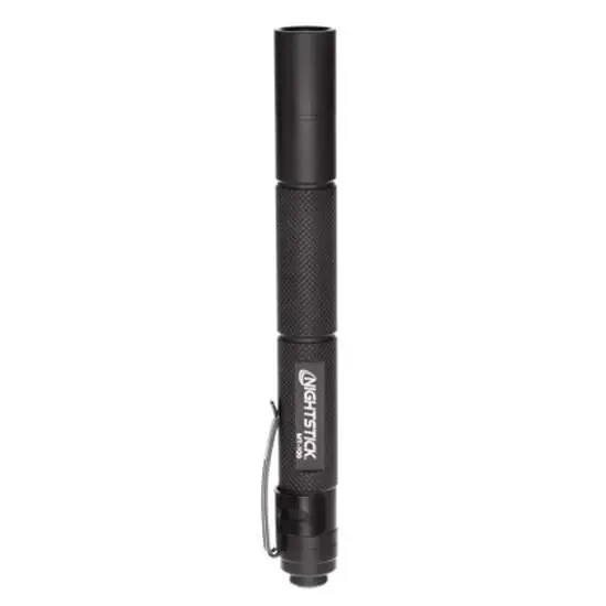 Bayco MT-100 Flashlight 100 Lumens 5.4 in Black Aluminum 2 AAA Batteries