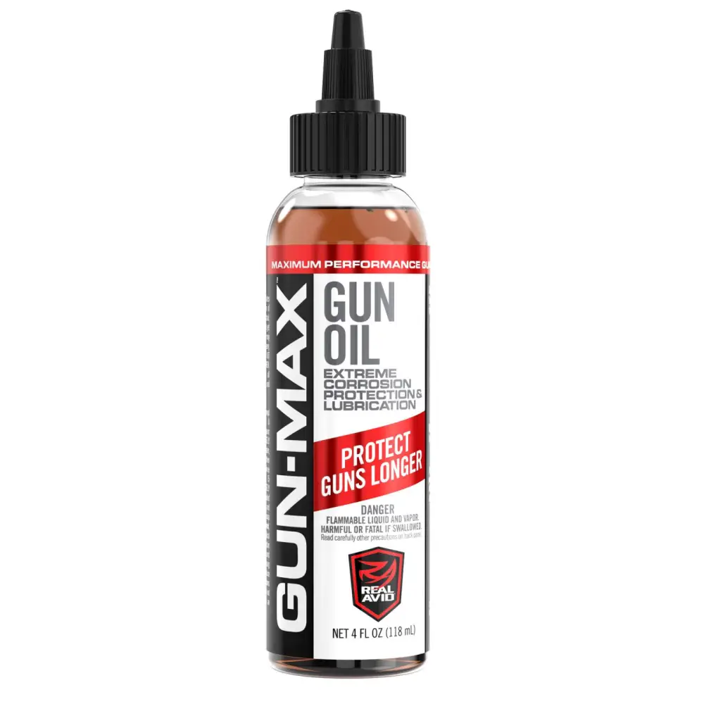 Real Avid AVBMGO4L Gun-Max Gun Oil Cleans, Lubricates, Protects 4 oz Bottle - Real Avid - NOT APPLICABLE