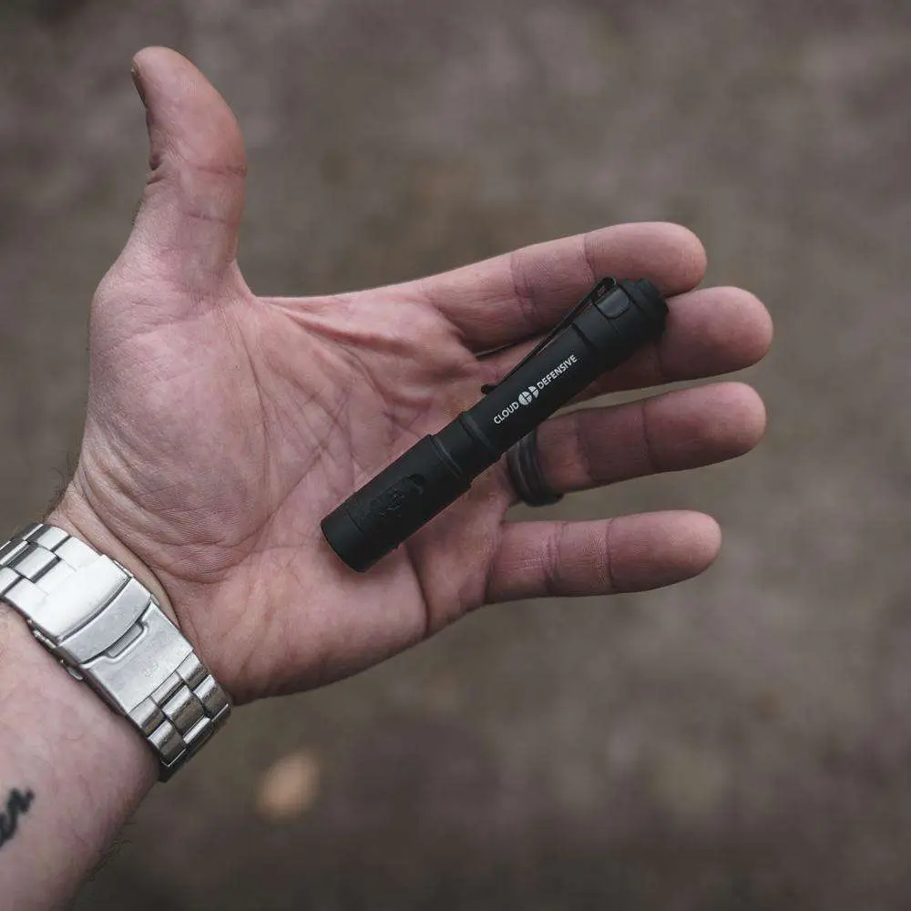 Cloud Defensive CHICRO-01-BLK 350 Lumen USB-C Rechargeable Flashlight Black