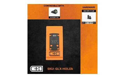 C&H Precision GLXHOLOK V4 MIL/LEO Adapter Black Anodized 6061 Aluminum