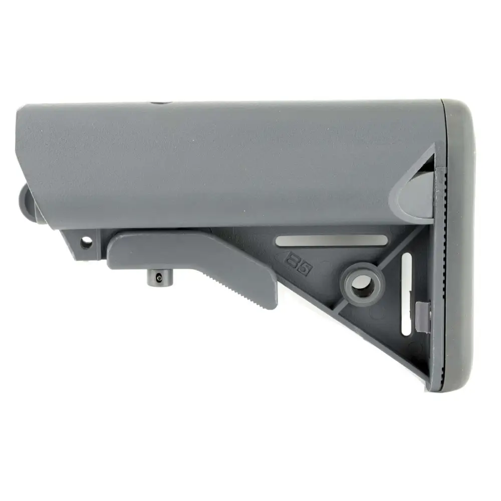 B5 SYSTEMS SOPMOD Gray Mil Spec Stock with Quick Detach Mount (SOP-1123) - B5 Systems - RIFLE