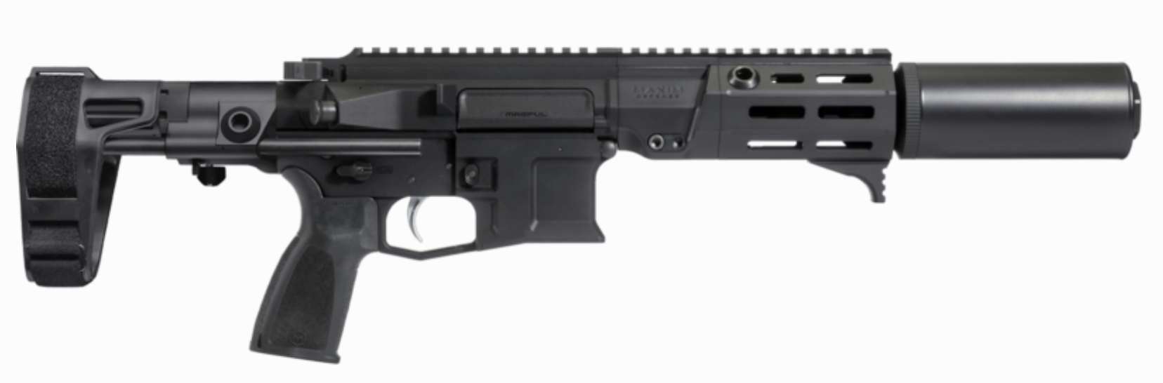 Maxim PDX-SD-PISTOL SUPPRESSED PISTOL BRACE 300 BLKOUT 5.5IN BARREL 20RD BLACK-SCW BRACE-ALG TRIGGER-SDX TWO PIECE HANDGUARD-PDX-SD 7.62 SUPPRESSOR MXM-47847