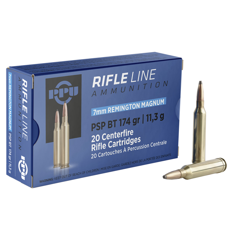 PPU PP7RM2 7mm Rem Mag 174gr PSP Ammo 20 Rounds - Prvi Partizan - 7MM REM MAG