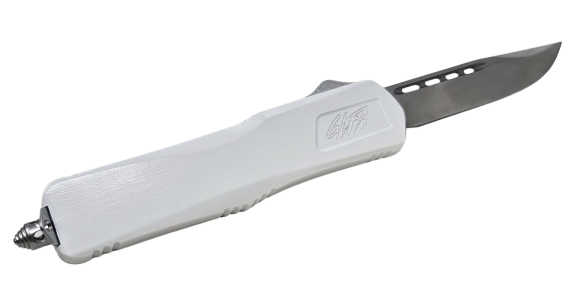GREAT LAKES MEDIUM WHITE KNIFE, SMOOTH BLADE, 8" AUTO