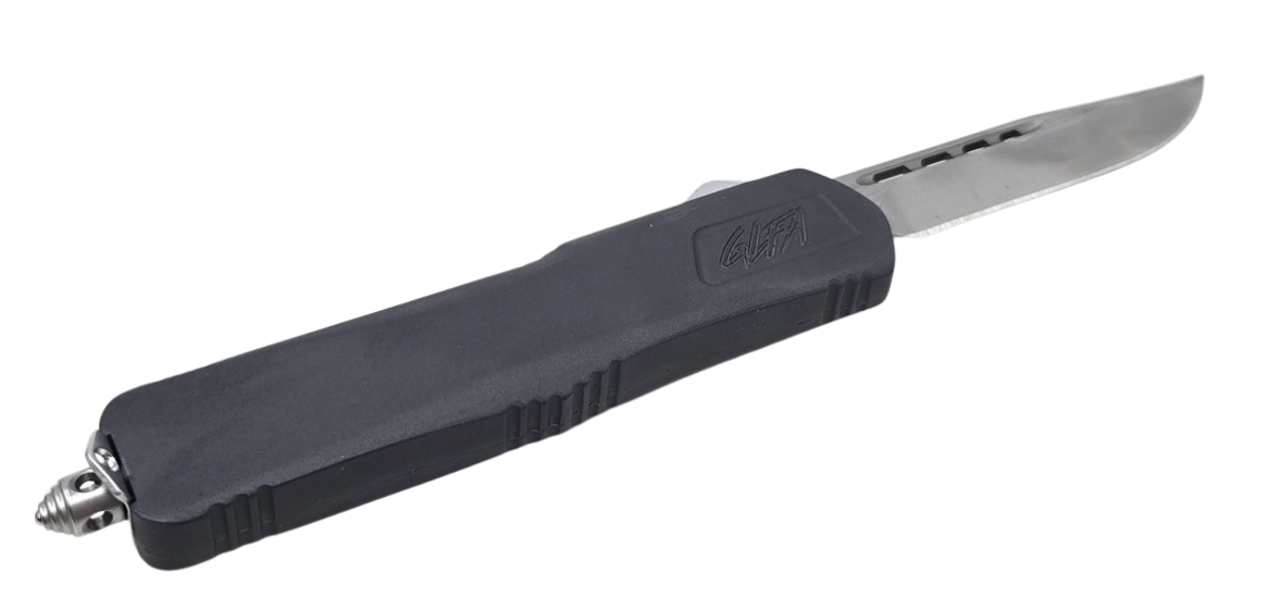 Great Lakes GLFA 8" OTF Auto Knife Smooth Sniper Grey GL-KMDSMTSNP