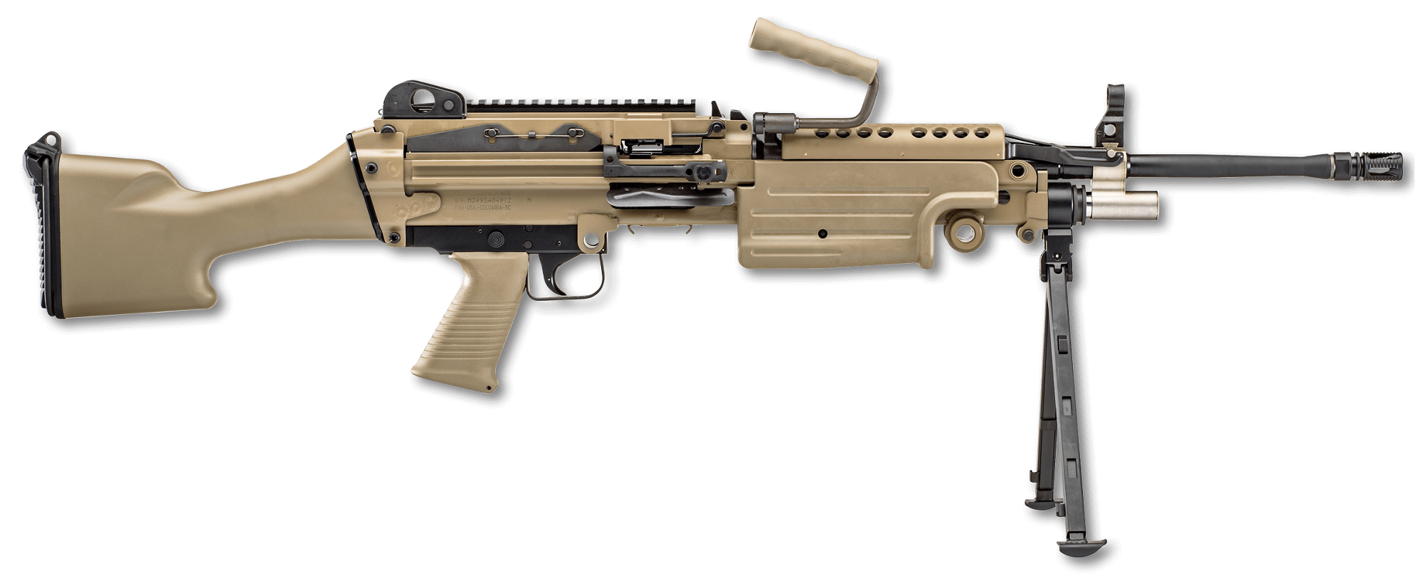 FN AMERICA FN M249S 5.56mm NATO 18.5in 30rd Flat Dark Earth Semi-Auto Rifle