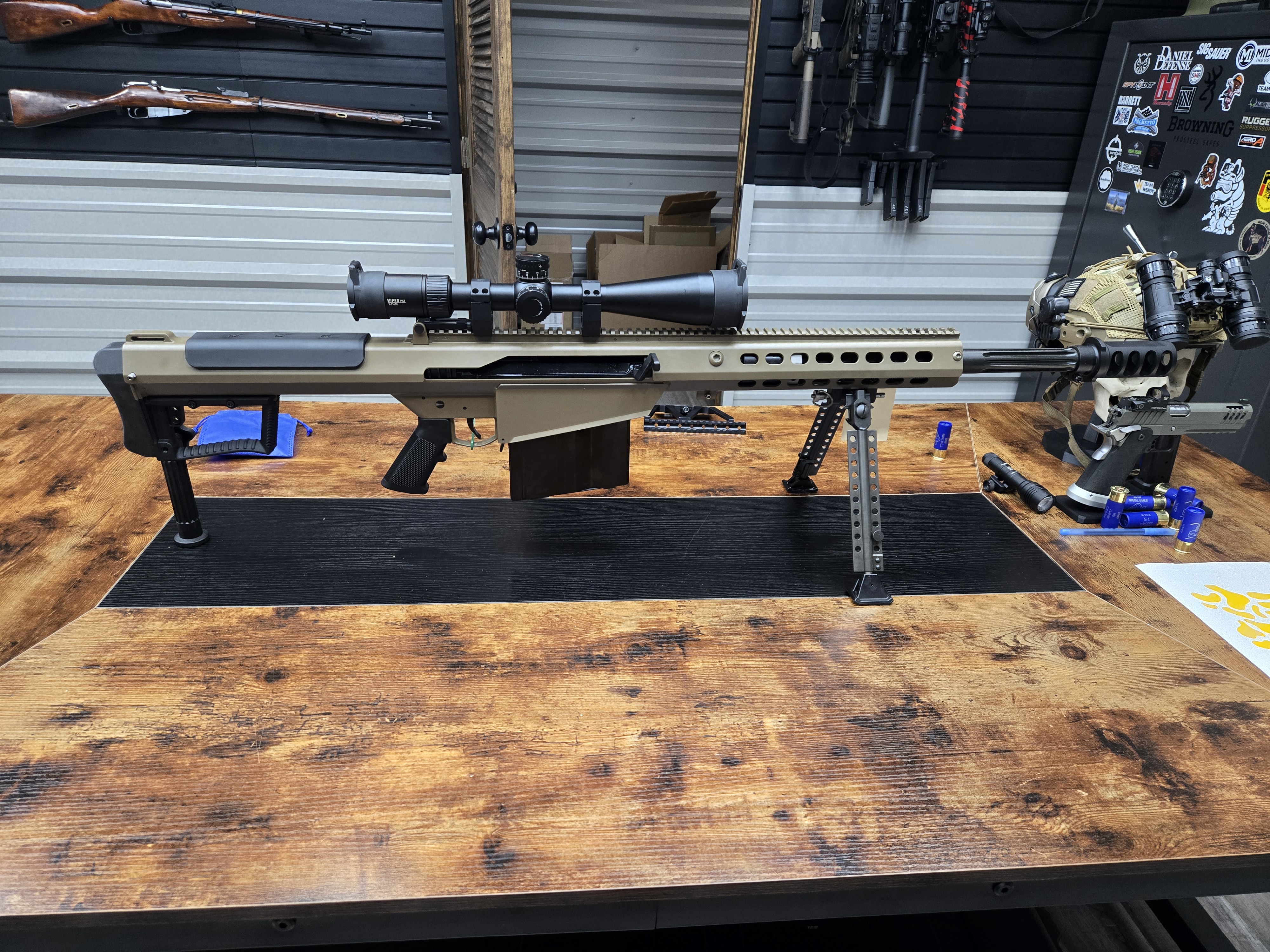 Customer review photo for Barrett 18066 M107A1 50 BMG 20" 10+1 Flat Dark Earth Cerakote Fixed...